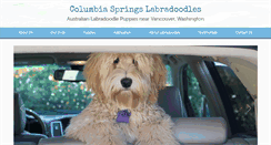 Desktop Screenshot of columbiaspringslabradoodles.com