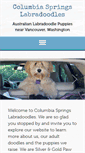 Mobile Screenshot of columbiaspringslabradoodles.com